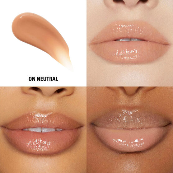 KYLIE MAKEUP PLUMPING GLOSS ON NEUTRAL